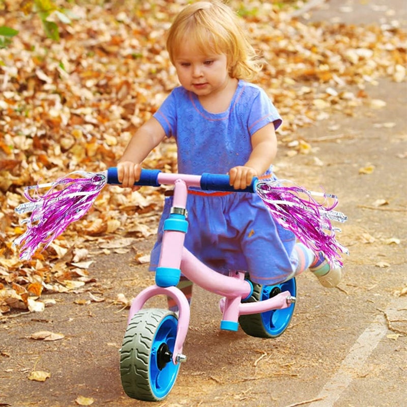 IEALODS 1Pair Kids Bike Handlebar Streamers, Children Scooter Handlebar Colorful Tassel Ribbon Bicycle Grips Baby Carrier Accessories - Image 3